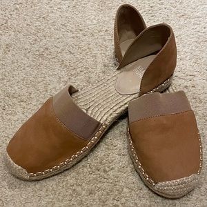 Eileen Fisher nubuck espadrilles size 8